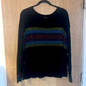 EXPRESS Sparkle Stripe Sweater Size L